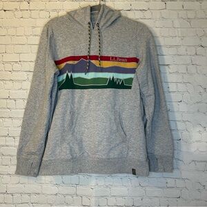 L.L. Bean Cozy Camp Hoodie Heather Gray Size Small